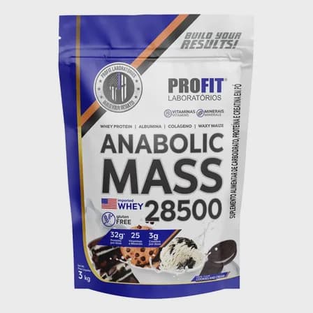 Suplemento em Pó Profit Labs Anabolic Mass 28500 Cookies and Cream 3kg